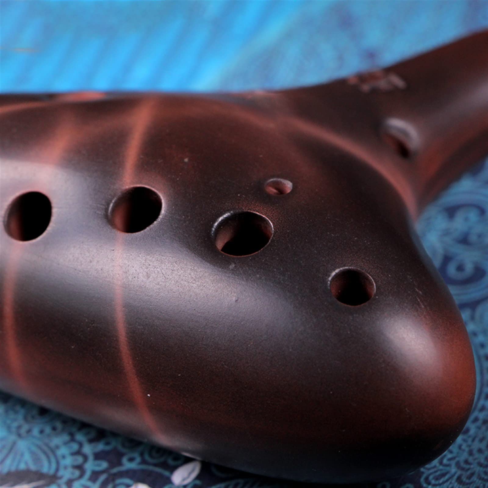 Ocarina a 12 fori con tonalità F acuta Tipo di gioco professionale Ocarina di sabbia viola Strumento musicale Strumento ocarina