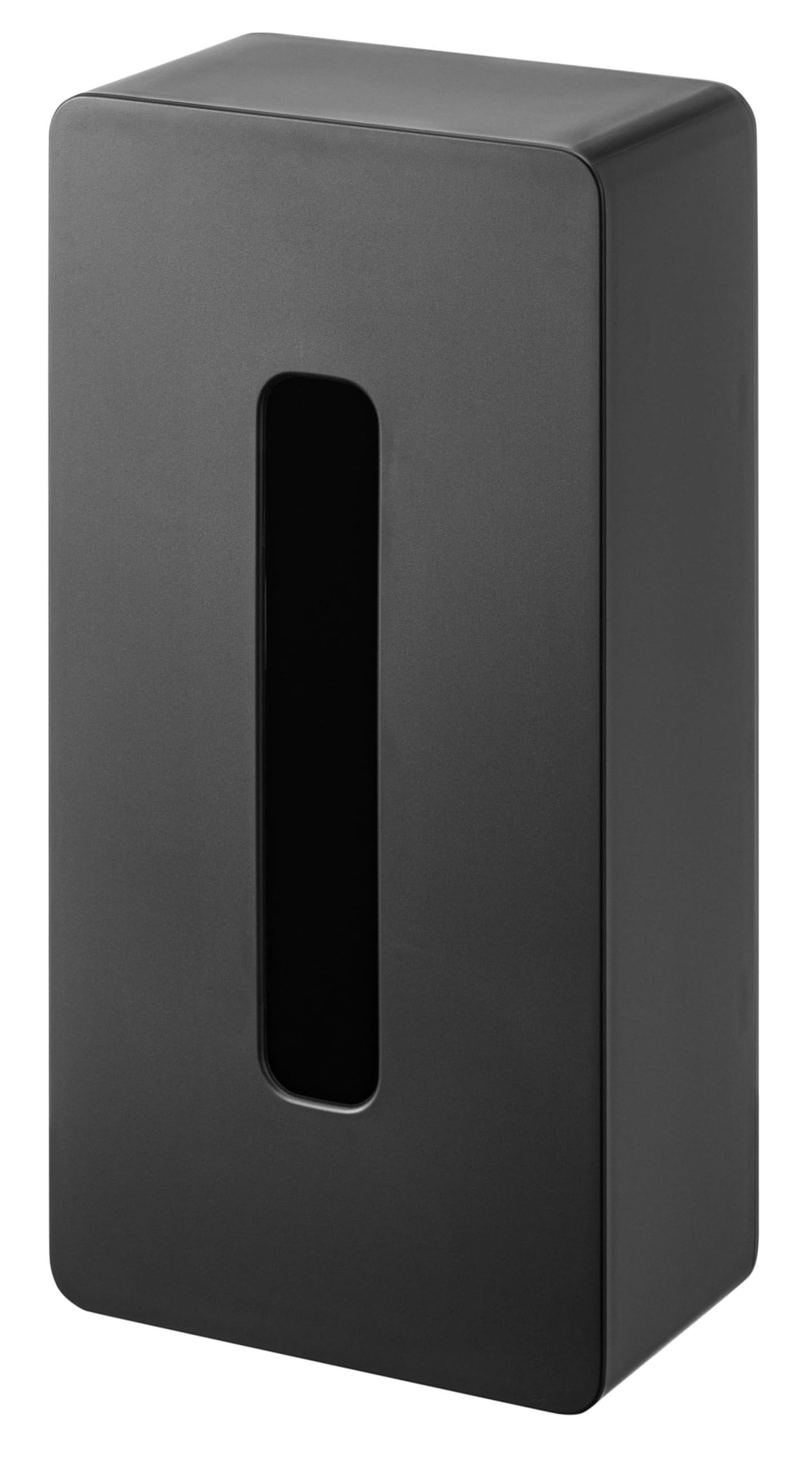 山崎実業(Yamazaki) マグネット ティッシュケース レギュラーサイズ ブラック 【対応サイズ:内寸約W12×D7×H25㎝】 タワー パッケージを隠して収納 ティッシュカバー 5586商品画像