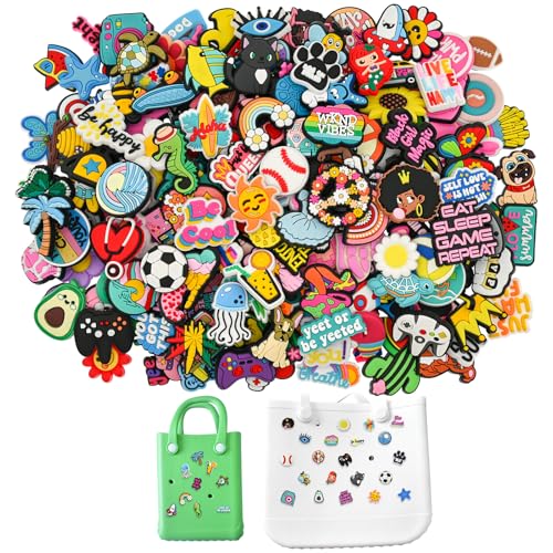 Pabucle 30 PCS Random Charms For Bogg Bag Accessories Cute Decoration Summer Beach Small Tote Bag Charms Bulk For Women