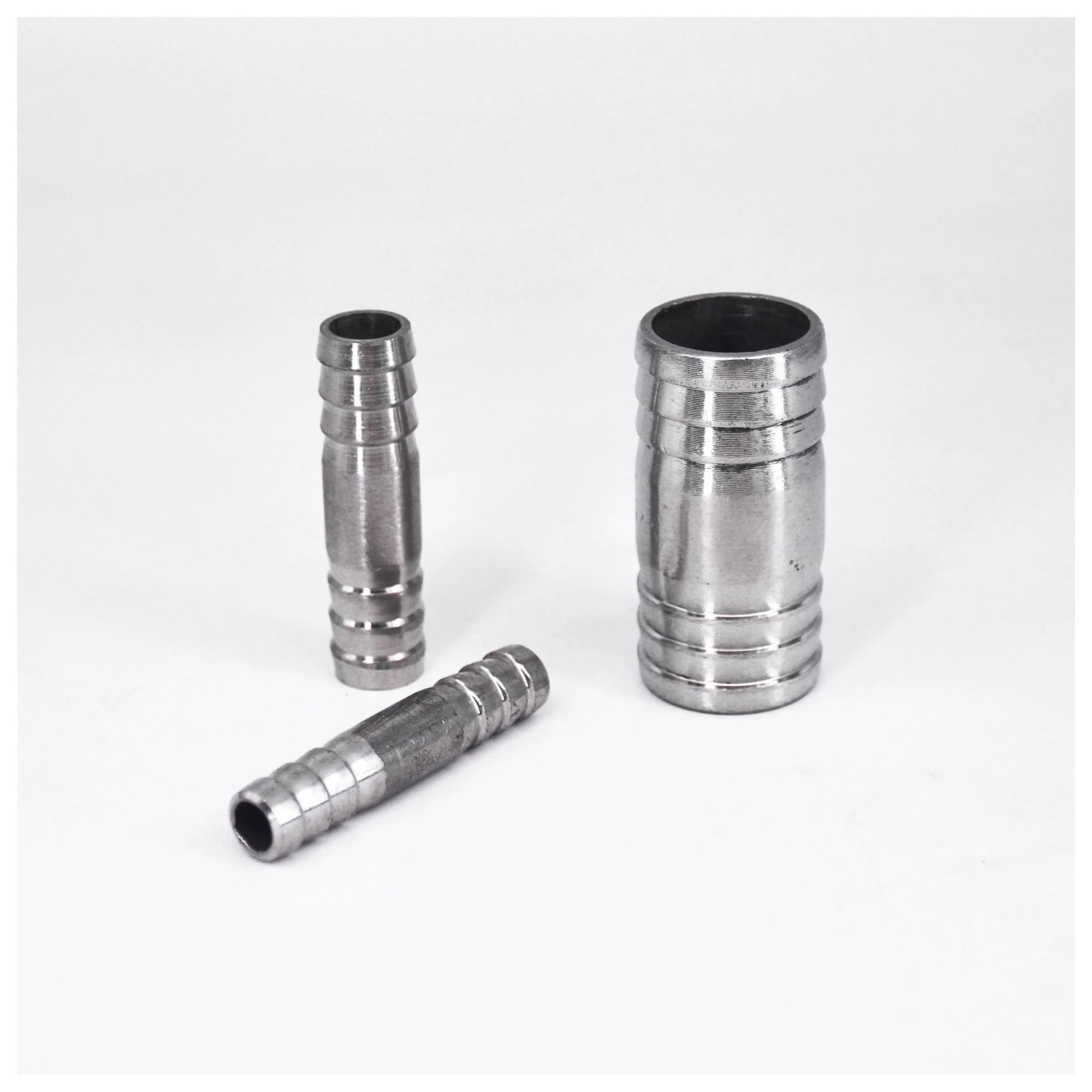Conector recto igual de lengüeta for manguera de 6-76 mm, conector recto for instalación de tuberías de acero inoxidable 304 for tuberías de plomería industrial(5pcs,22mm-18mm)