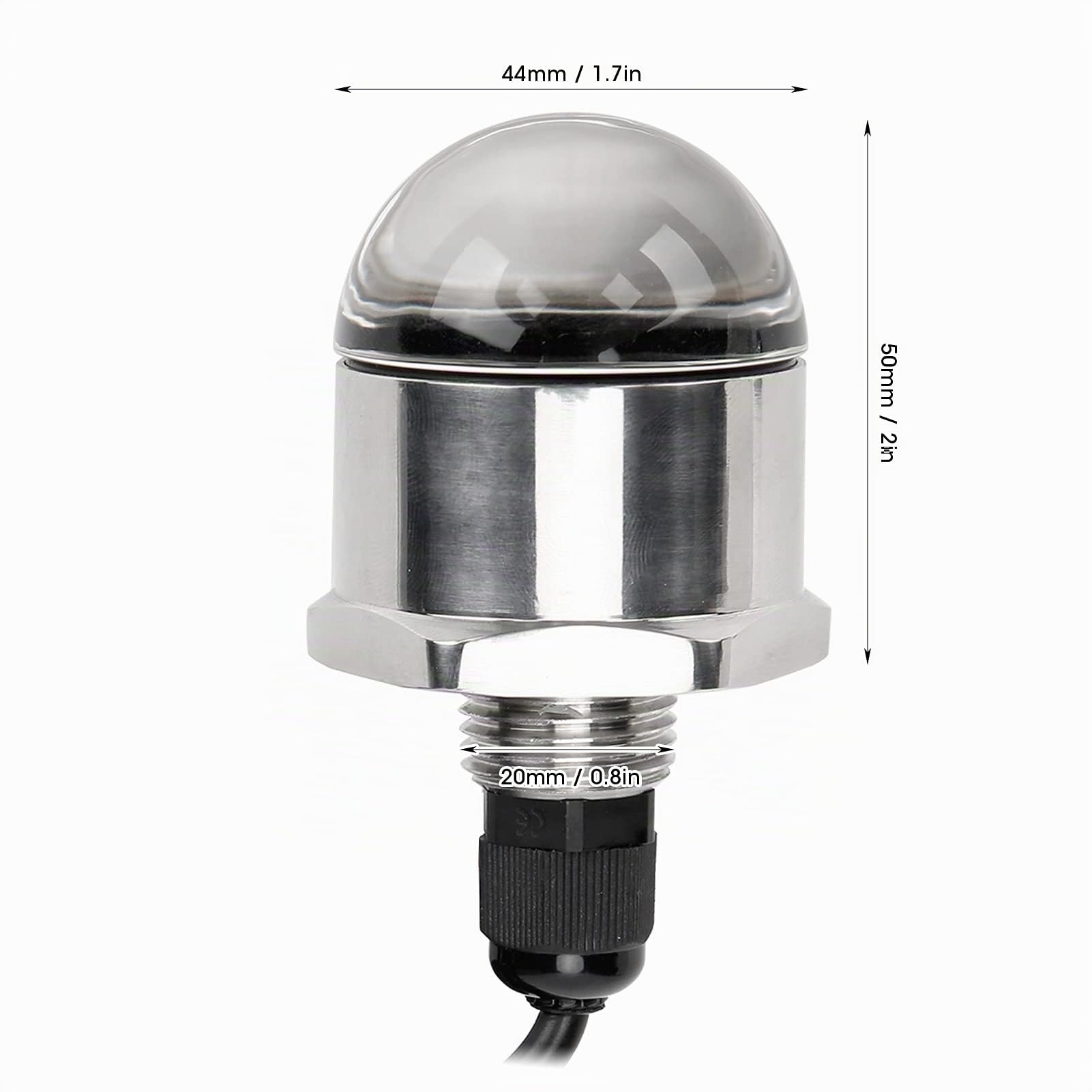 Blaue Bootsbeleuchtung 9LED Boot Unterwasserbeleuchtung 12V Ablassstopfen Licht 1200lm 1/2in NPT Gewinde Unterwasserlampe für Marine Boat Yacht