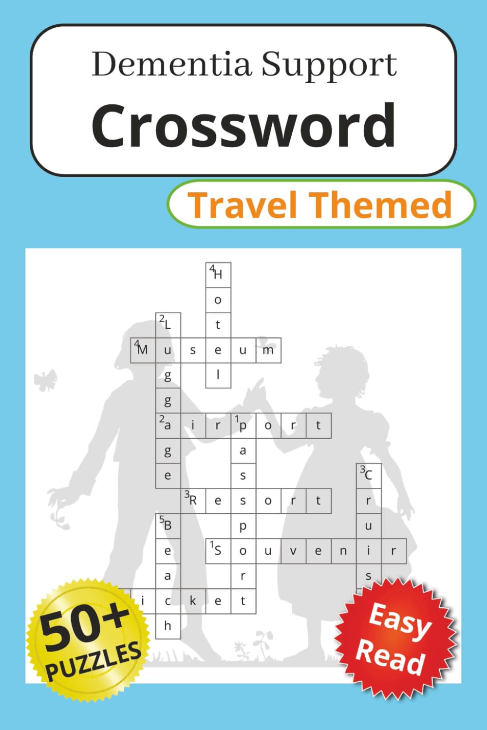 Dementia Support Crossword Travel Themed: Crossword Puzzles for Dementia Support - Travel Themed | Help boost cognitive functions like memory and ... 112 Pages | 50+ Puzzles | Solutions Included