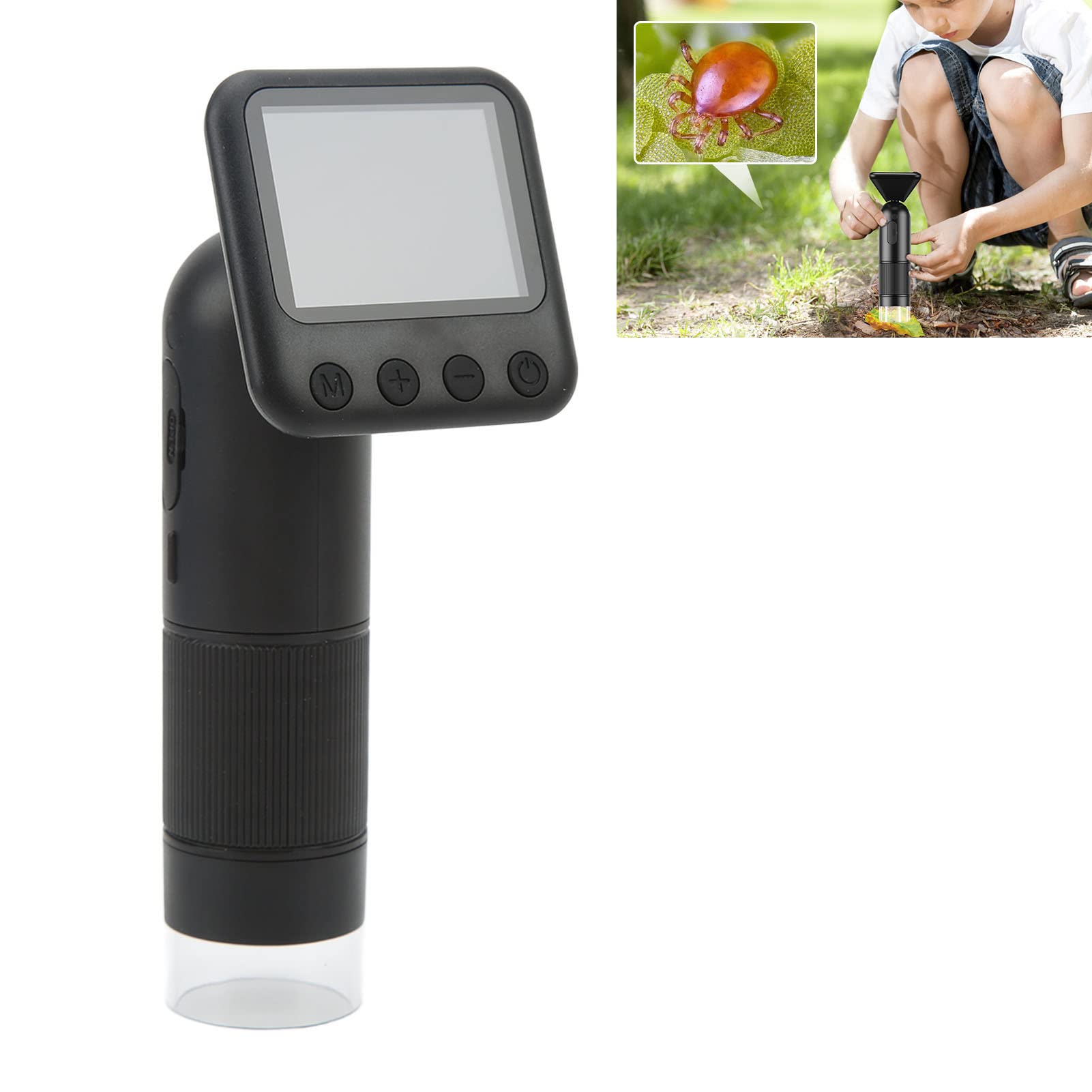 Haofy 400X HD Digitalmikroskop Tragbares Handmikroskop für Biologische Beobachtung