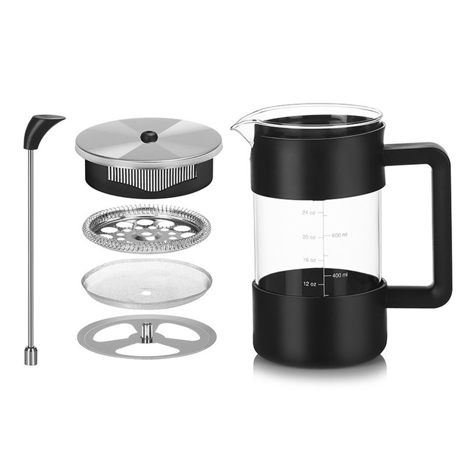 Café de prensa portátil para camping, oficina y cocina