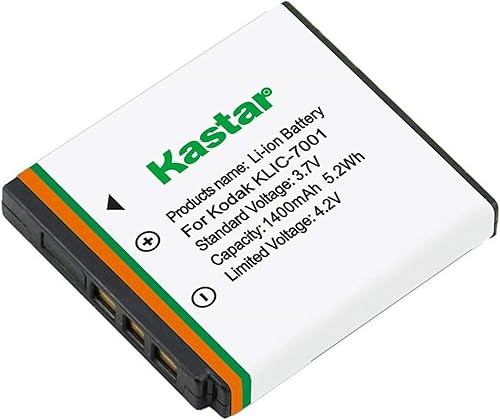 Miniatura 2 de Kastar Paquete de 1 cargador de batería K7001 y cargador de pared de CA para batería Kodak KLIC-7001, Kodak EasyShare MD863, EasyShare MX1063,