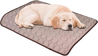 Dog Cooling Pad - Cloth 39.37 Inches Washable Pet Cool Mat | Lightweight Ice Rug Resting Bed | For Small Medium Large Dogs, Cats, Puppies, Crates, Kennels, Floors, Sofas & Travel