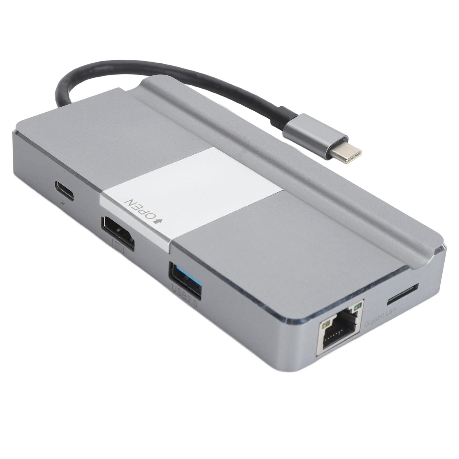 8 w 1 Hub USB C, 4K RJ45 PD