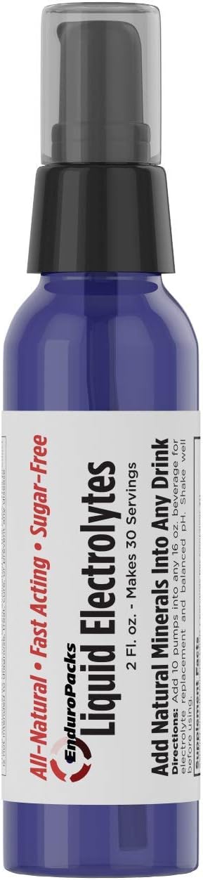 All-Natural Liquid Electrolytes - Sugar-Free | Zero Calories | No Artificial Ingredients (30 Servings)