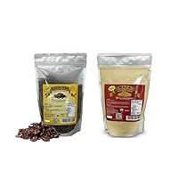 Vista 1 de Pure Natural Miracles Plumas de cacao 1 lb y polvo de maca 1 libra, orgánico crudo sin azúcar
