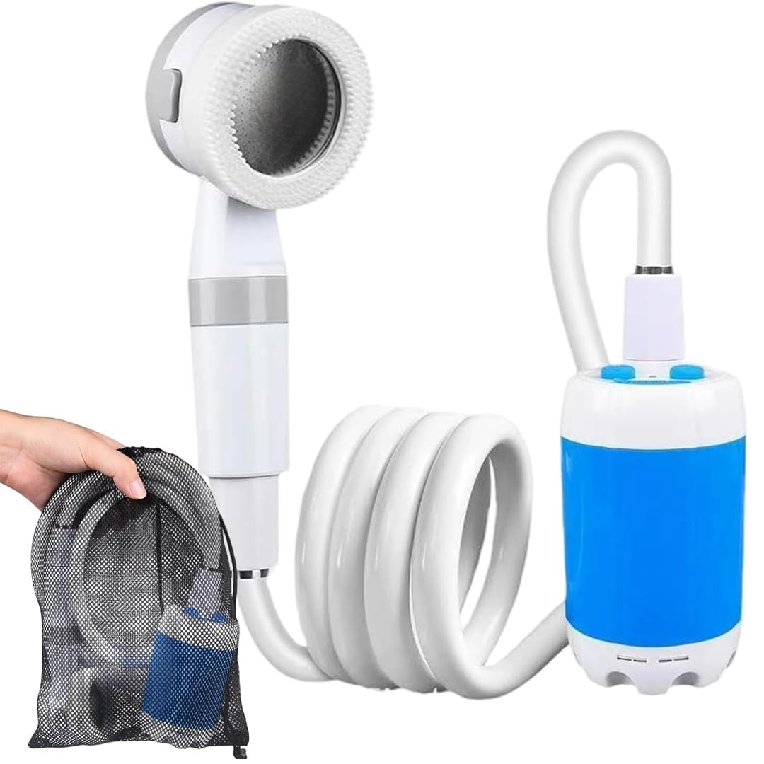 MEIION Cozidia Douche Portable Rechargeable électrique pour Bain d'extérieur, idéal pour Camping, dortoir extérieur et pour Les Animaux de Compagnie, avec démarrage Simple Auto - amorçante