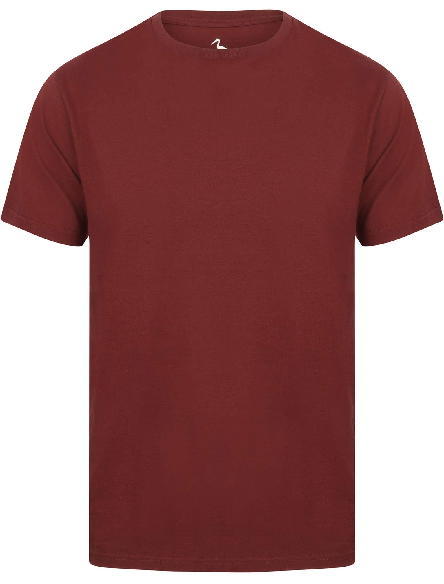 Sth. Shore Kinsley Basic Plain Coloured Crew Neck T-Shirt - Chocolate Truffle - L