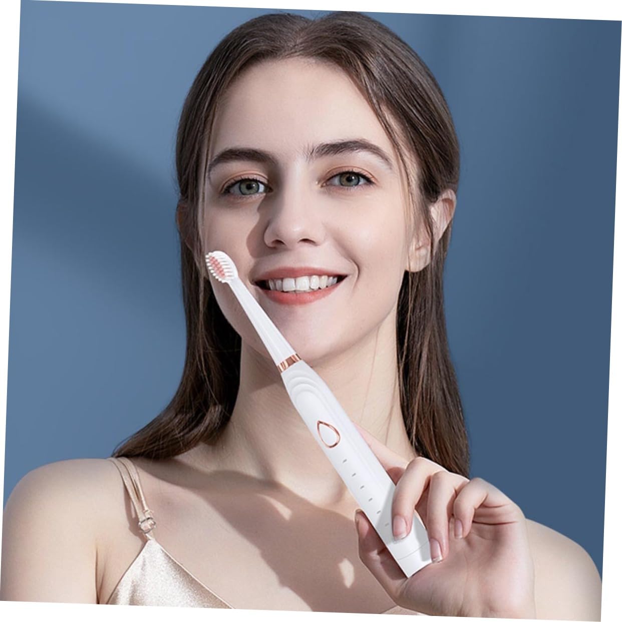 Spazzolino Elettrico Ricaricabile Tre in 1, 5v 2w Ipx7 Bianco