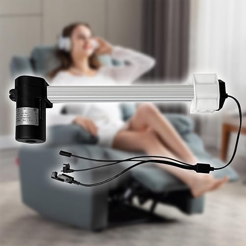Miniatura 2 de Motor reclinable eléctrico de repuesto con cable modelo ML8-233 Actuador lineal para sofá, silla elevadora, sofá, asiento de masaje, aluminio