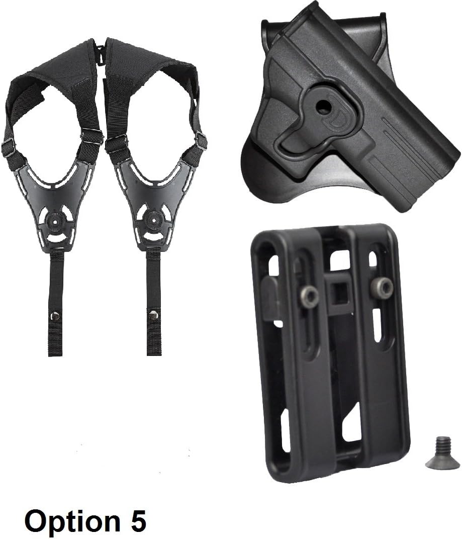 Tactical Scorpion Gear M&P S&W Bodyguard 380 with/Without Integrated Laser Modular Level II Retention Paddle Holster- Option 5