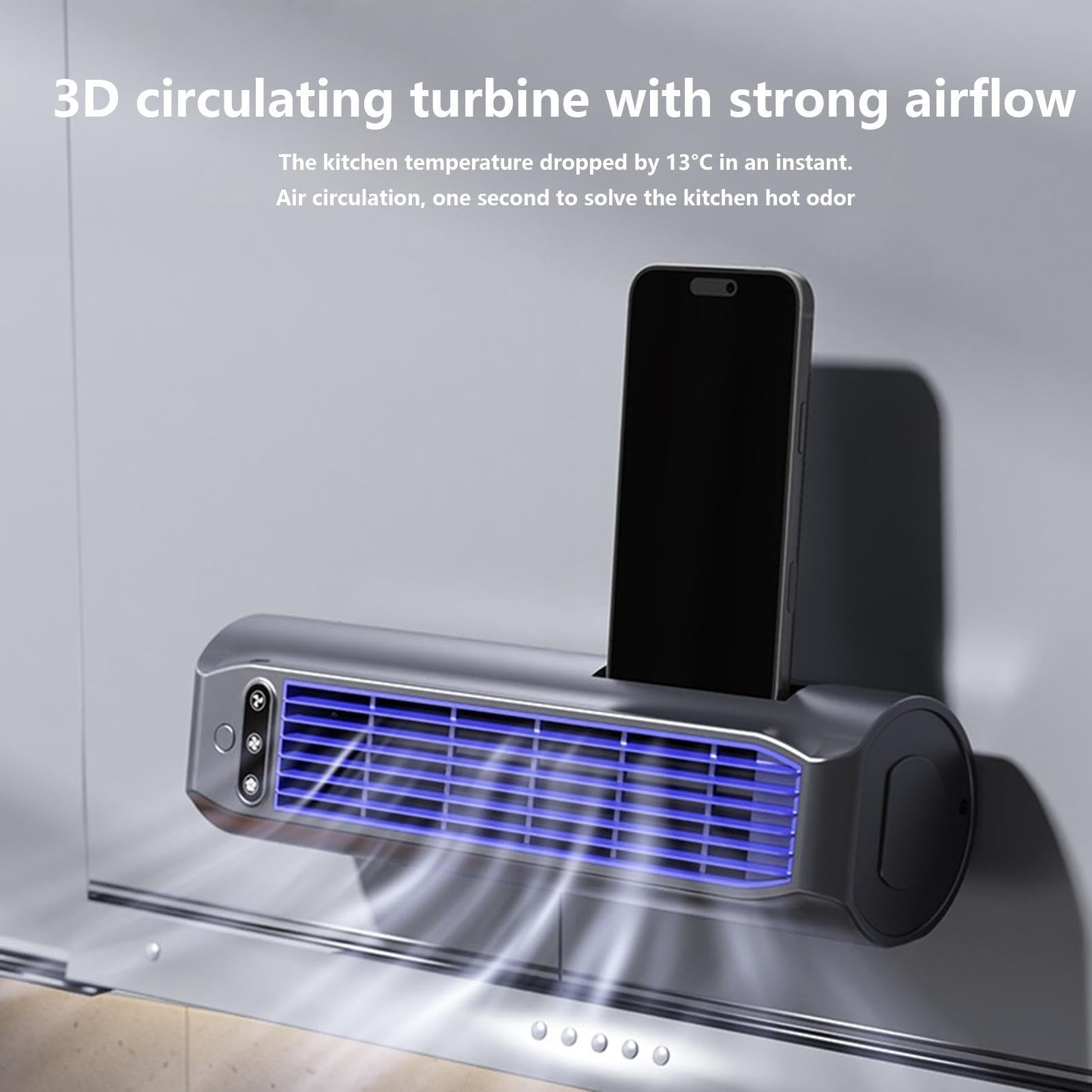 Ventilatore Scrivania Ventilatore USB Ricaricabile a 3 Velocità con Porta | Ventilatore Da Comodino 30,5 Cm Per Casa Ufficio Camera Da Cucina Scrivania