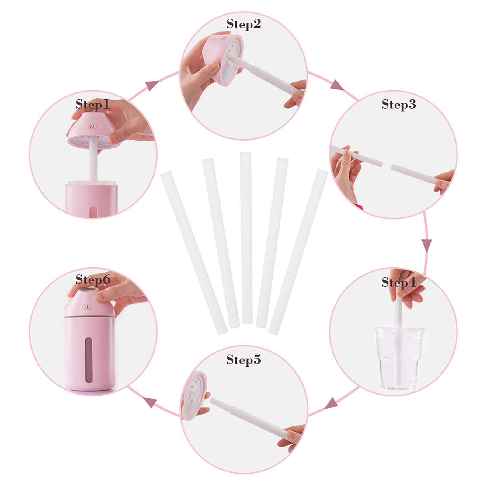 Amazon.co.jp : 加湿器綿棒 卓上加湿器 吸水芯 10本组 加湿器専用 給水