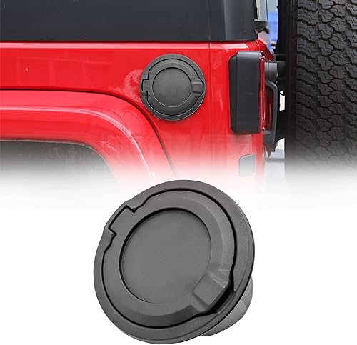 DATOU BOSS Cubierta de tapa de gas para Jeep Wrangler 2018-2021JL Llenadora de combustible Accesorios exteriores Cubierta de tapa de tanque de