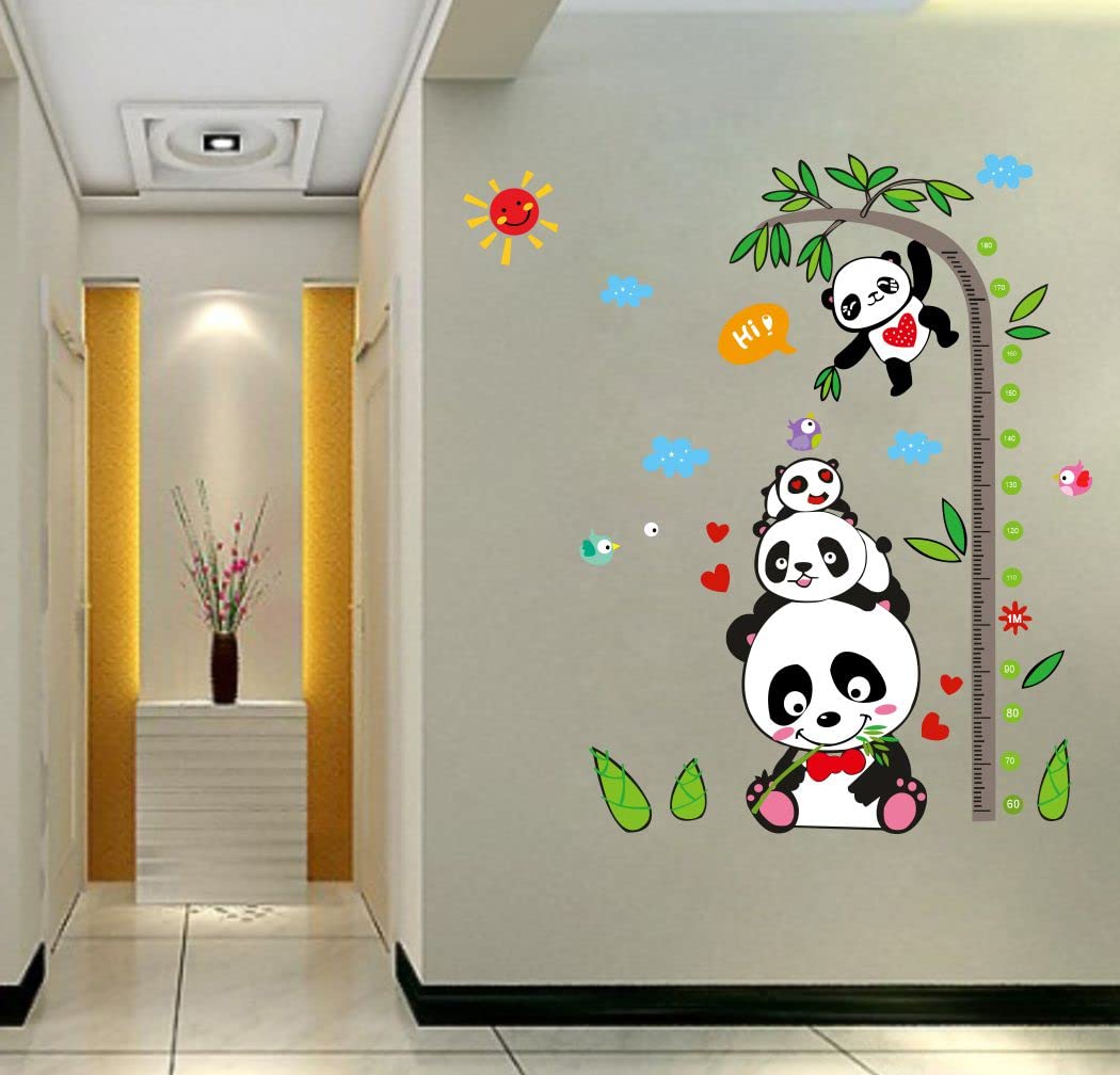 Arts Cafe Panda Height Measure Design Wall Sticker Size - (58 * 63) cm - (ACC0619L) (B0D14YNHS4) Amazon Price History, Amazon Price Tracker