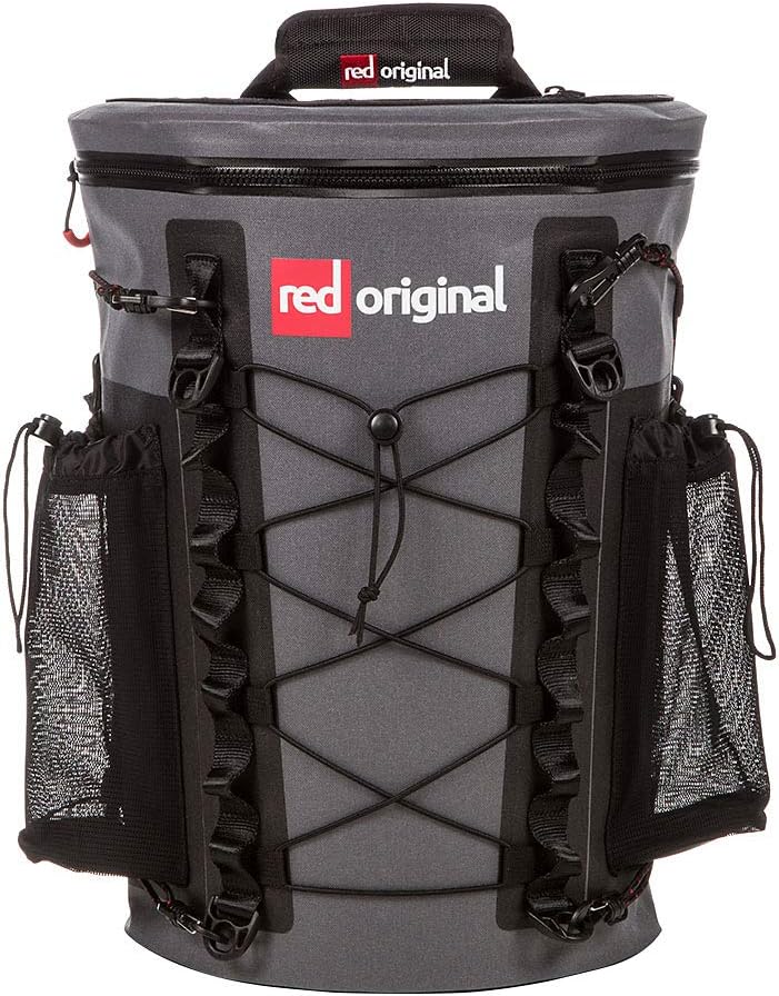 Red Original Waterproof Paddle Board SUP Deck Bag 22L - Black