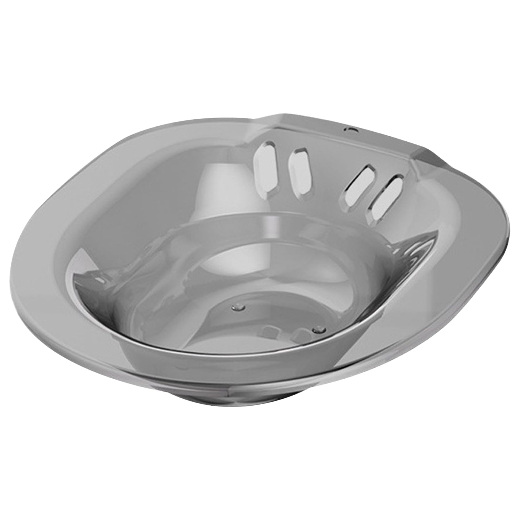Sitz Bath Portatile sopra Il Water Bidet da Viaggio Anti-traboccamento 14x15x4 Pollici Bidet Accessorio per emorroidi Postpartum Private Care (Grigio Trasparente) Accessorio per Water