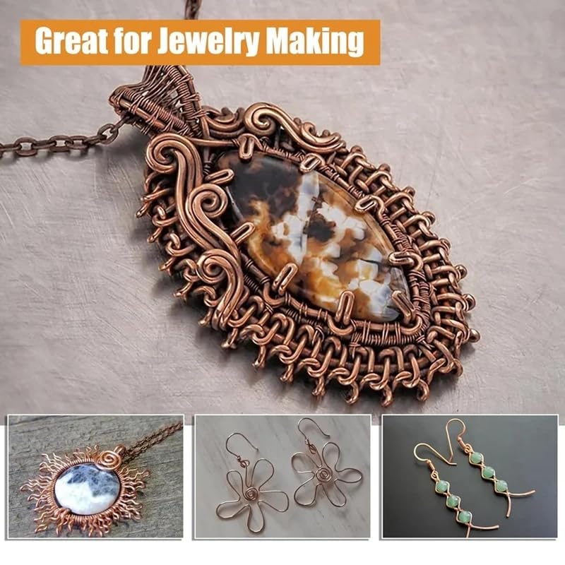 99.9% Pure Copper Soft Copper Wire, 0.8 Mm, 300 G/67 M Spool, Pure Copper Wire, Jewellery Making Wire, Craft Wire - View #11