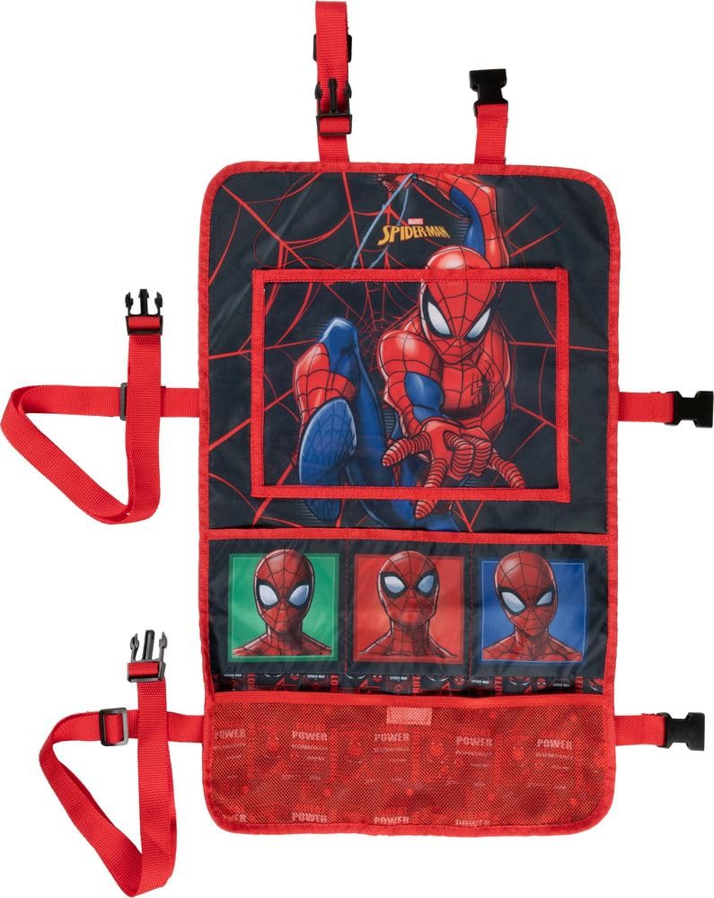 Marvel Spiderman Seat Protector Organizer, Red