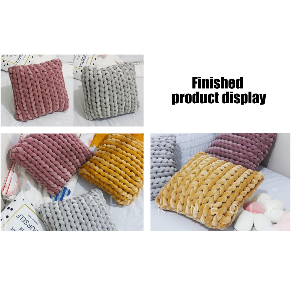 Gruba włóczka wełniana, 1000 g, Chunky XXL Yarn do dziergania na ręce, przędza do dziergania na ręce, nieporęczna przędza dla początkujących, do szydełkowania, koców, poduszek, kosza dla zwierząt