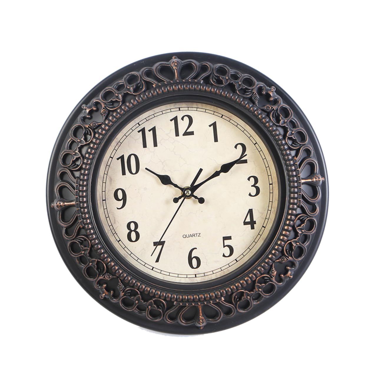 Horloge sculptée de style européen avec finitions artisanales premium