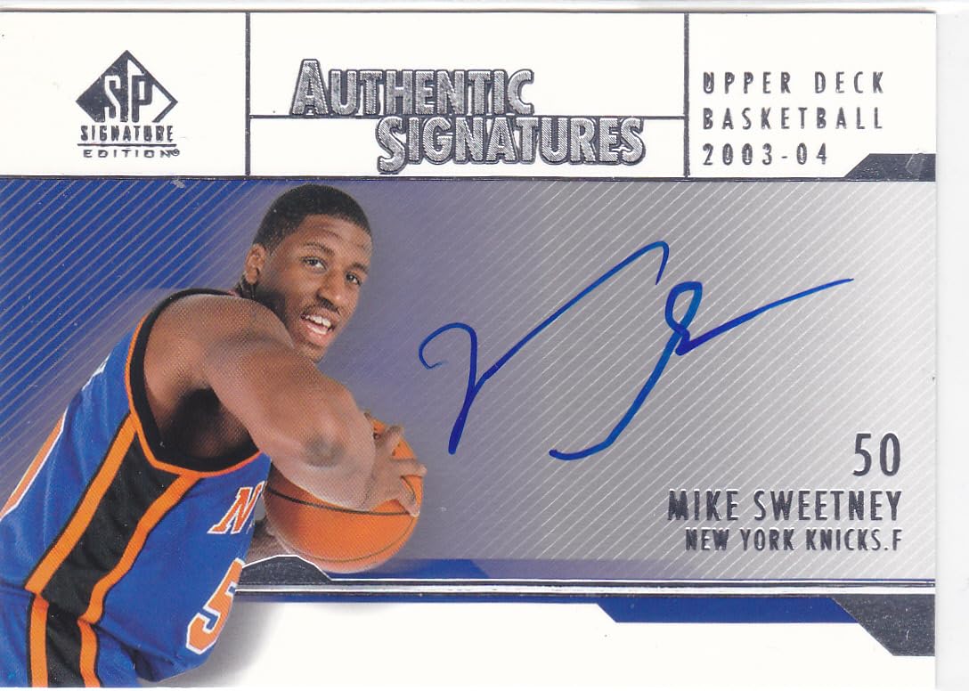 （当時物）MIGNION COLLECTION TAKE AUTOGRAPH 2003-04 SP SIGNATURE MIKE SWEETNEY RC ROOKIE AUTO AUTOGRAPH at