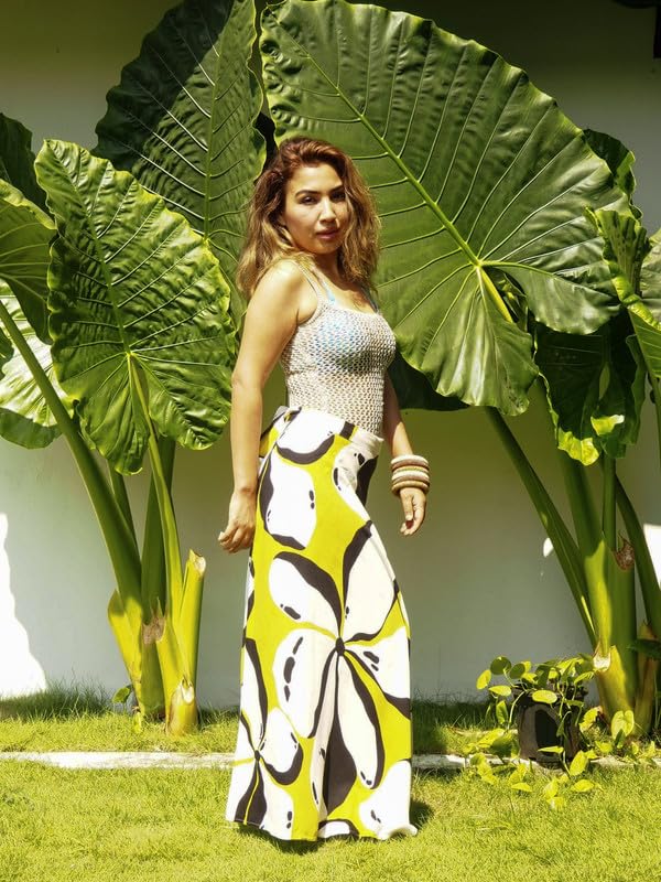 Image of Women's Long Wrap Around Maxi Skirt | Women Wear Long Skirt