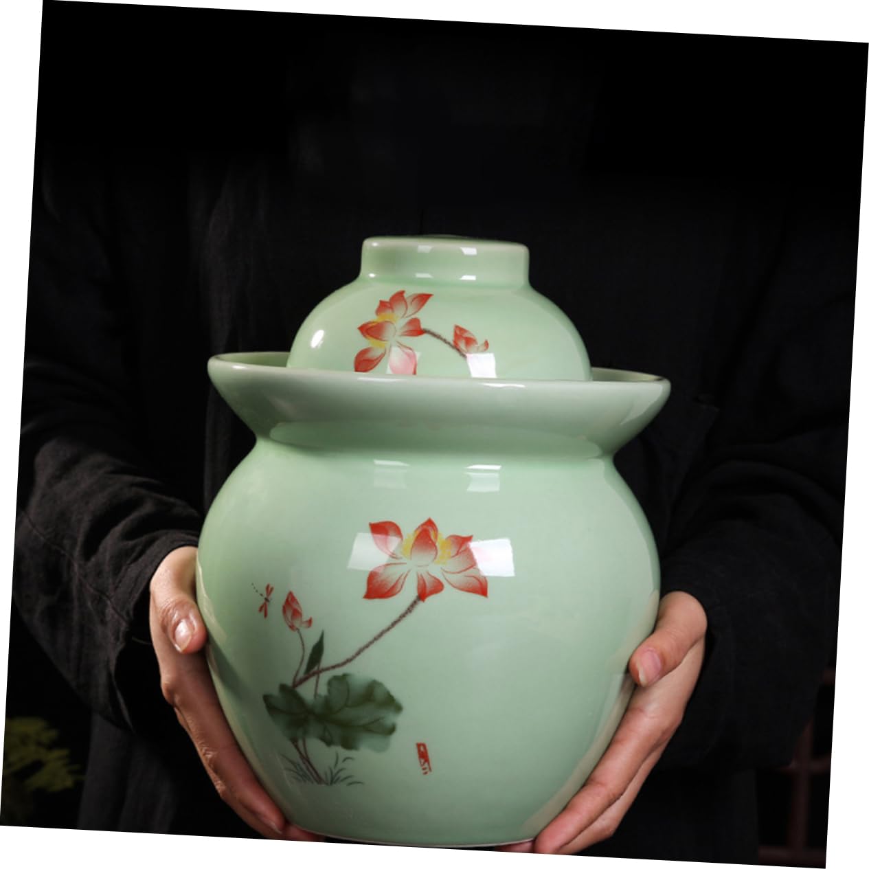 UPKOCH Barattolo Sottaceti in Ceramica Contenitore Alimenti Ceramica Barattolo Per Uso Domestico Sigillato Coperchio Per Conservazione