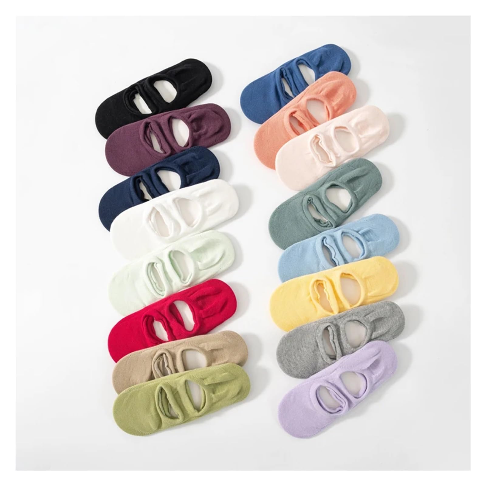 Calcetines Pilates Yoga Calcetines de Yoga transpirables for mujer, medias antideslizantes de silicona for Pilates, algodón, sin espalda, for Fitness, baile, Ballet, zapatillas deportivas(Light Green)