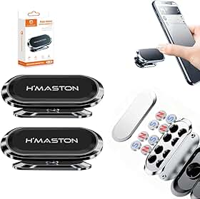 H'MASTON Suporte Veicular Magnético Carro Celular 360° para Painel Imã Super Potente Universal para iPhone, Samsung, Xiaomi, Motorola e GPS