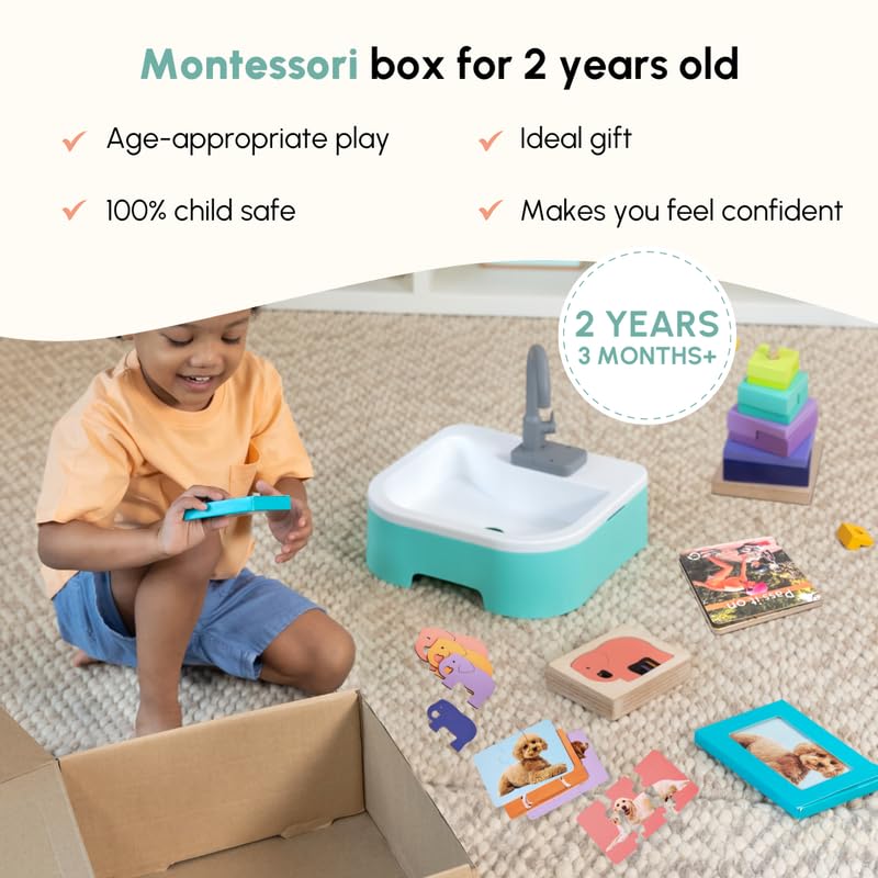 Image of Curious Cub Montessori Learning Wooden Baby Toys | Box 12: 2.3 Yrs+| Montessori Toys for 2+ Year Old | Wooden Puzzles & Baby Toys for 2 Years|Develops Logical Thinking & Visual Skills|Christmas Gift
