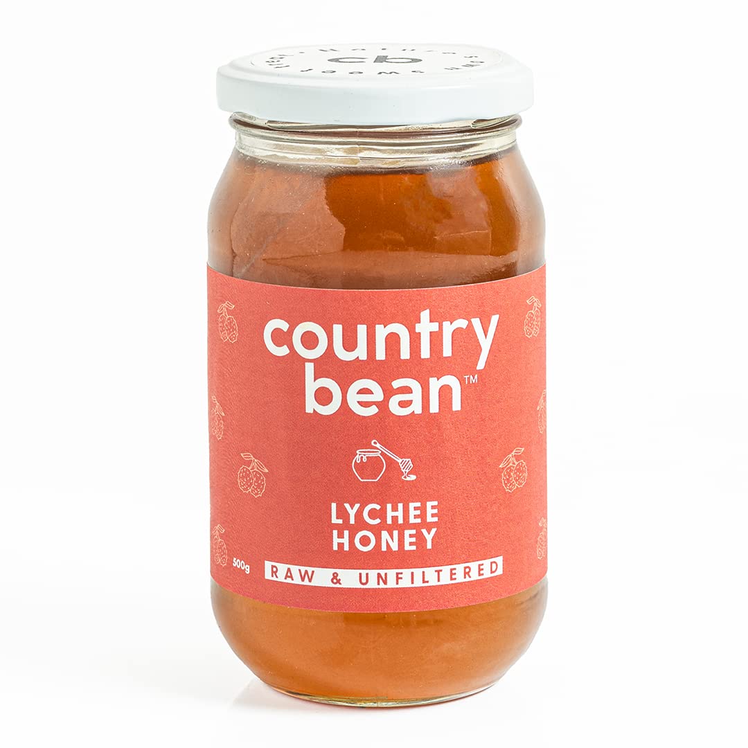 Country Bean Lychee Honey, 100% Natural and Raw Honey, 500 g Glass Jar (Pack of 1) (B0BWRSN3VL) Amazon Price History, Amazon Price Tracker