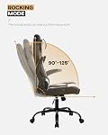 FDW PC Chaise de jeu Bureau ergonomique chaise de bureau avec accoudoirs et lombaire Support High Back PU Chaise de course exécutive en cuir pour la maison (Blanc)