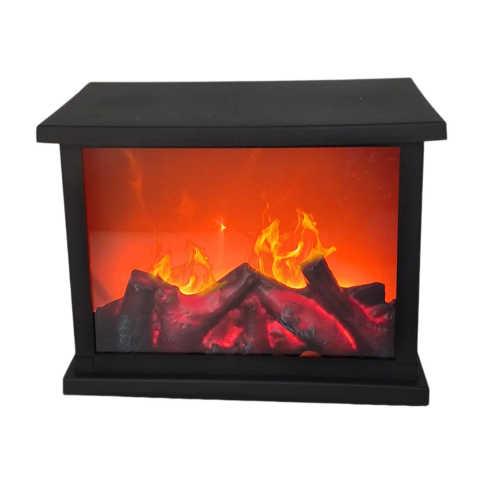 Lampe LED de Cheminée USB Lumière d'ambiance flamboyante électrique, décoration intérieure réelle avec effet vacillant