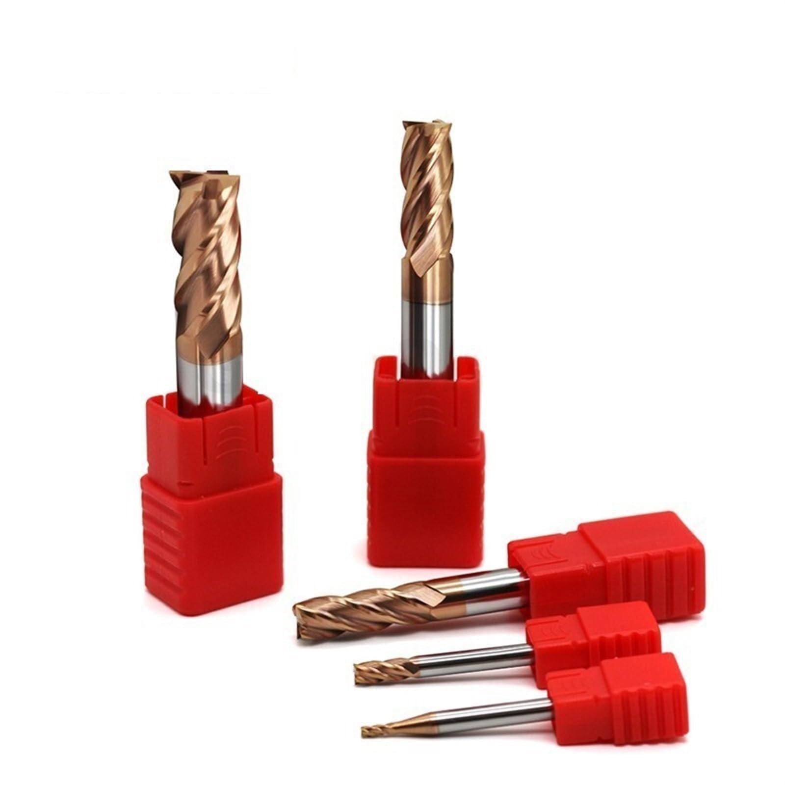 Frez trzpieniowy, Frez trzpieniowy z węglika wolframu, 4-ostrzowy, HRC55, powłoka nano(12x50x150l,5PCS)