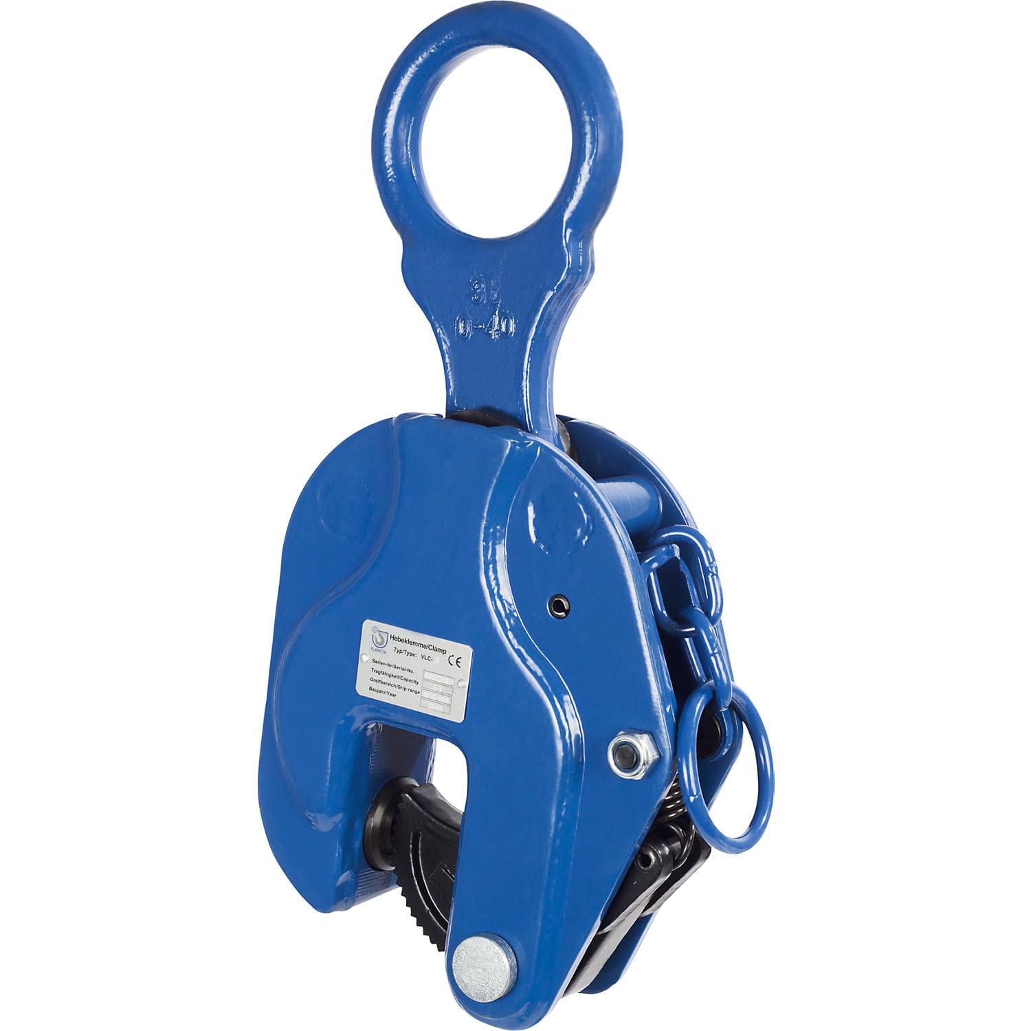 Planeta F00001 Hebeklemme VLC-1 | 1000 kg Tragfähigkeit | 0-22 mm Greifbereich | 3,5 kg Gewicht