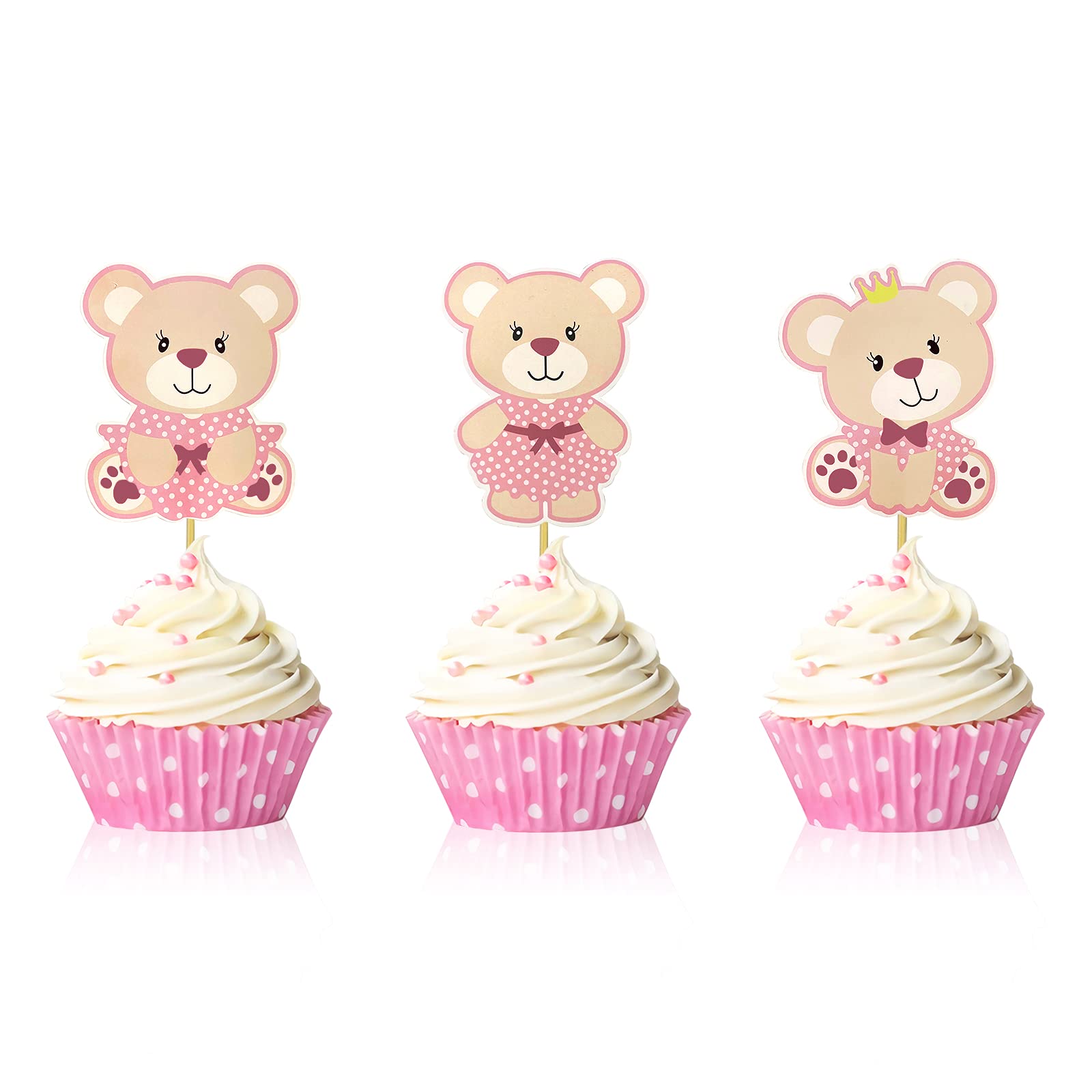 Buy Bear Cupcake Toppers for Baby Shower Gender Reveal Bear Themed