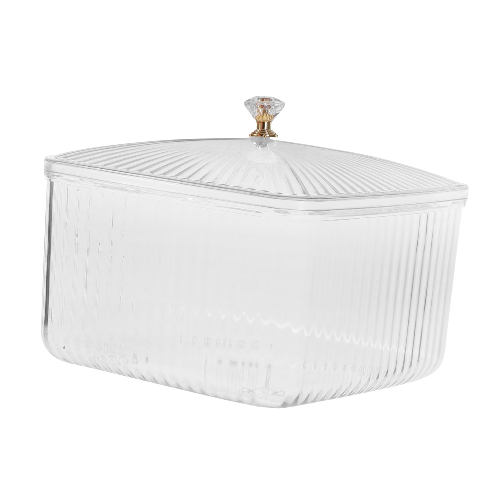 MUCKLILY Clear Snack Storage Container with Lid Versatile Desktop Organizer for Dried Fruits Nuts Snacks Baking Supplies for Cereal Flour Beans and More