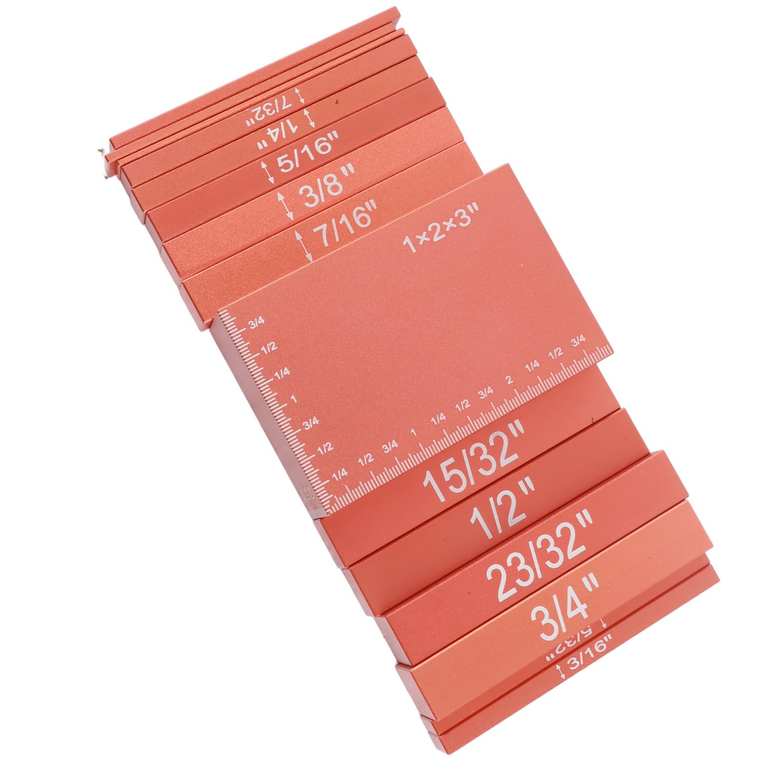 Wysokościomierz Zestaw Płytek 15 Szt. Stop Aluminium (ORANGE)