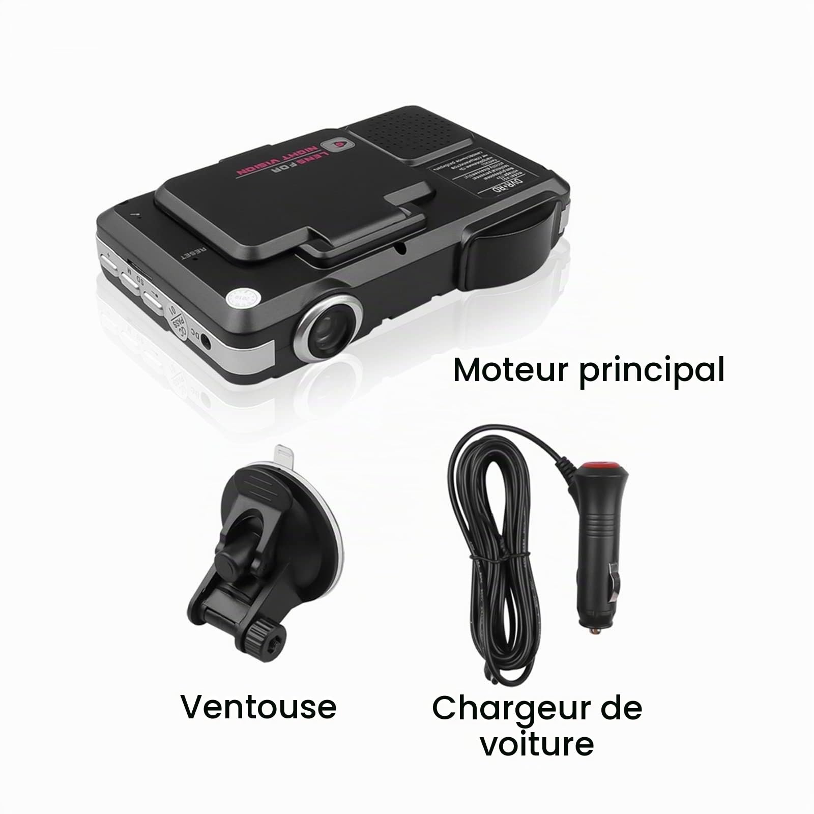 Radar de Voiture DVR 9V ~ 24V 2 en 1 détecteur Anti Radar enregistreur de Conduite caméra vidéo détection de Flux Dash Cam détecteur de Voiture