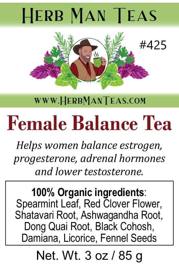 FEMALE HORMONE BALANCE TEA - Balances female and adrenal hormones formulated by master herbalist Khabir -100% Organic, Non-GMO - Image 4