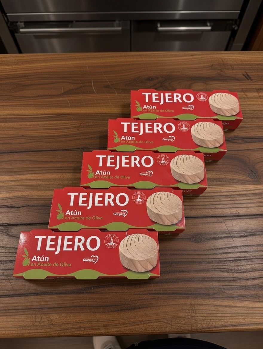 Tejero - Conserva de Pescado | Atún en Aceite de Oliva - 8 Unidades (3 x 52 g)