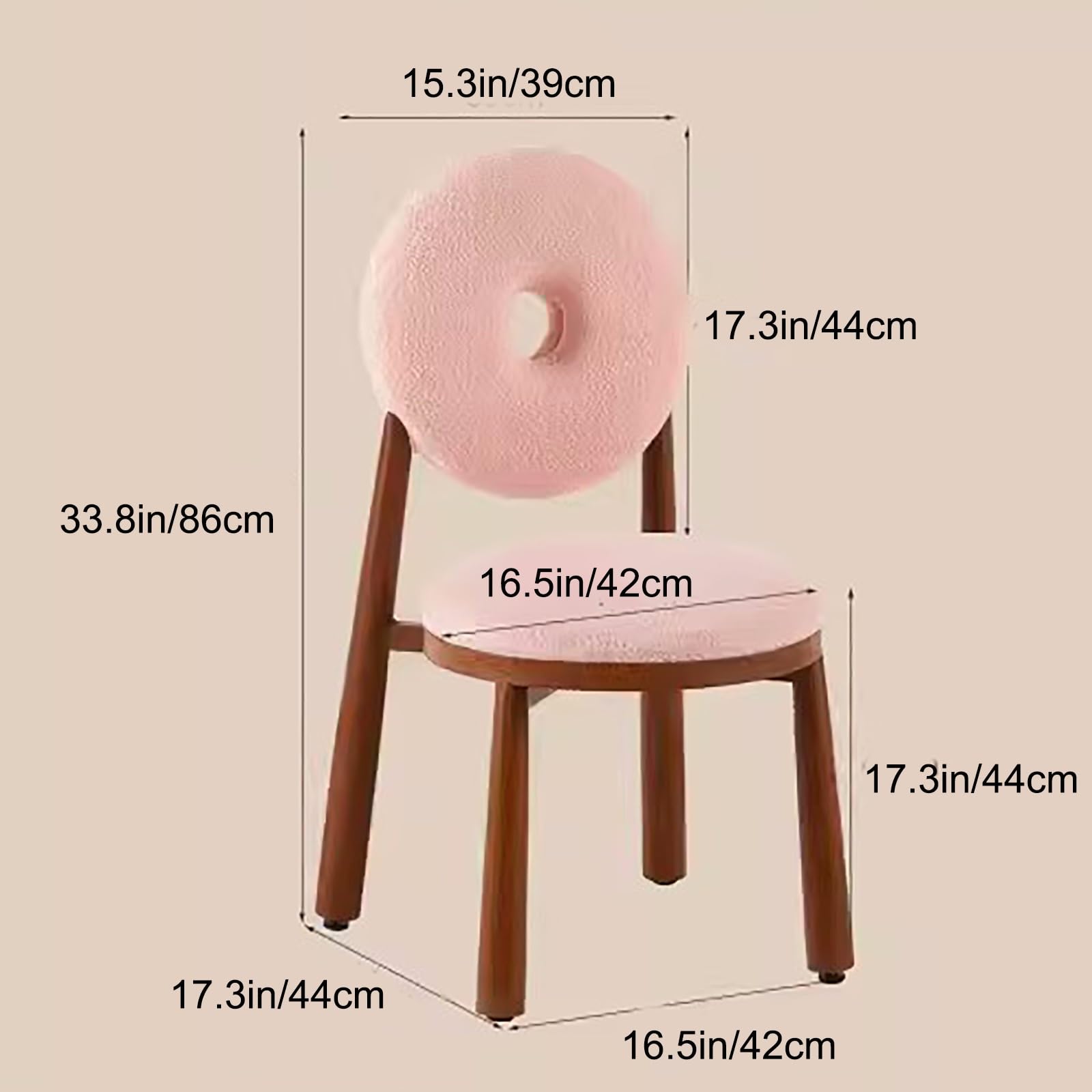 Amazon.co.jp: ドーナツチェア、現代的なシェルパダイニングチェア