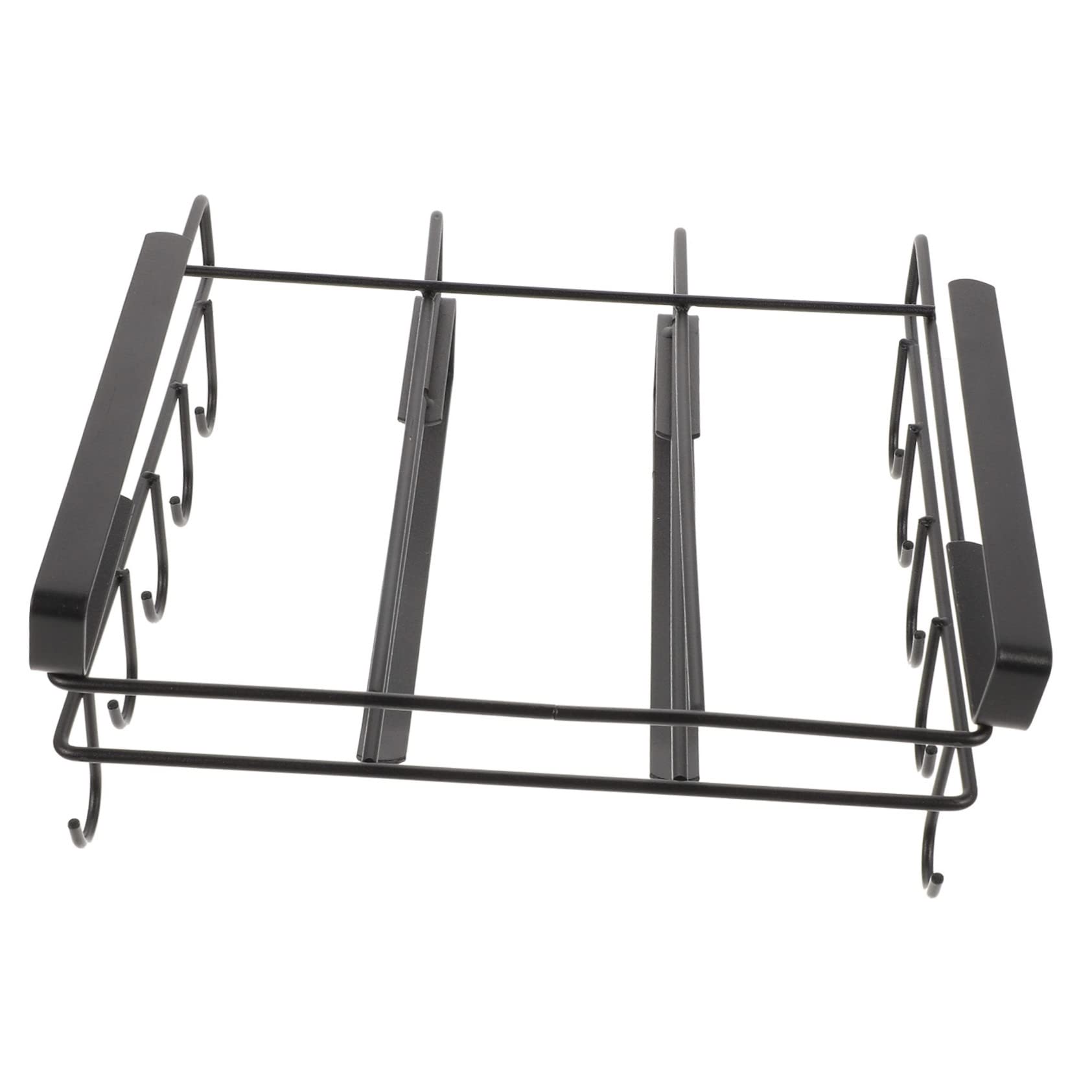Garneck Mensola Portaoggetti da Cucina in Acciaio al Antiscivolo e Facile da Pulire Design Semplice e Angoli Arrotondati per Riporre Coperchi di e Tazze