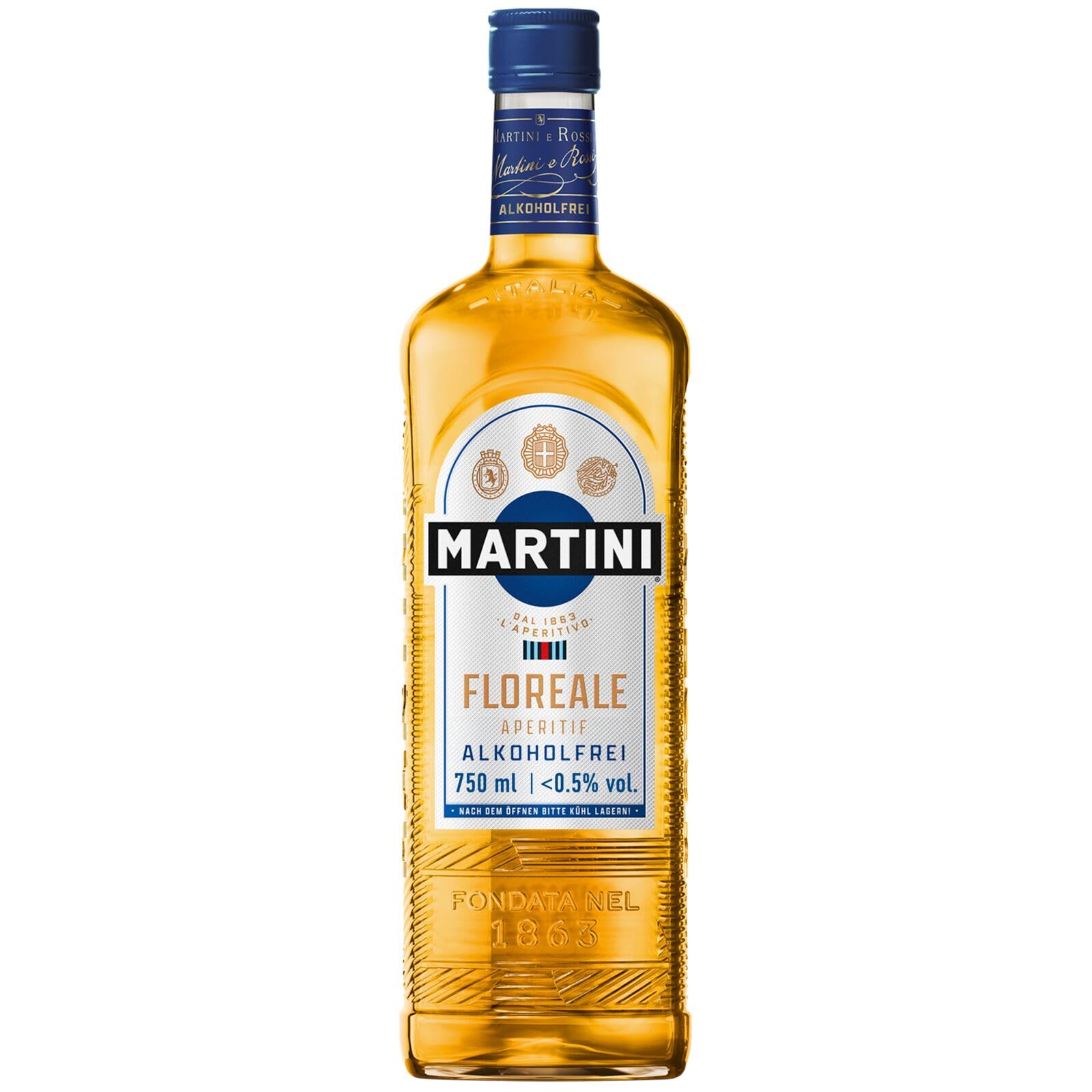 MARTINI Floreale alkoholfreier Aperitif, 75cl / 750ml, angereichert mit hochwertigen Botanicals