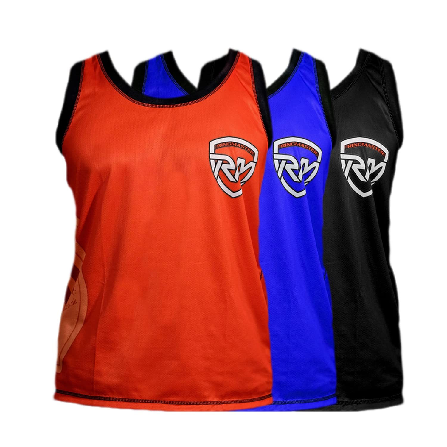 RingMaster Boxing Vest Tank Top Senior Adults MMA Fight Training Sparring Fitness Martial (Medium, Red)