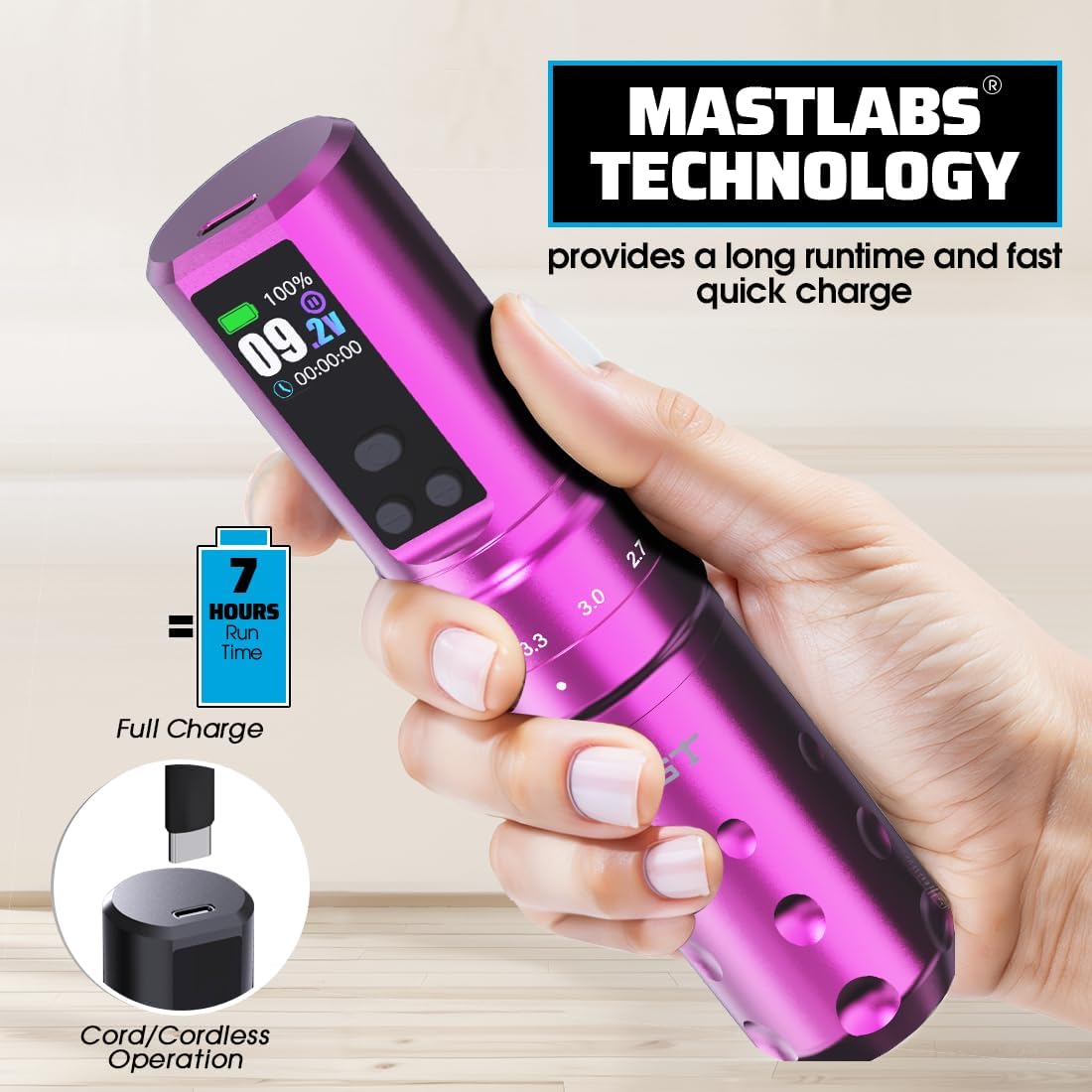 Amazon | Mast Fold2 Proタトゥーマシンセット、完全なタトゥーセット